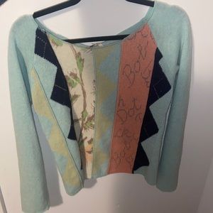 Green Free People Sweater